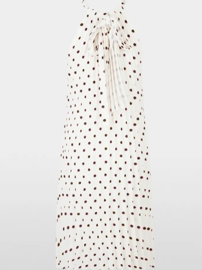 marc_cain_collections_wom_6-8.webp Marc Cain Collections Dresses | Gifts Under £250^Women's Dotted Neckholder Dress YC 21.22 W28 COL