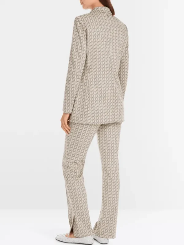 Marc Cain Collections Coats And Jackets | Luxury Gifts^Women's Blazer In Graphic Jersey Jacquard YC 34.