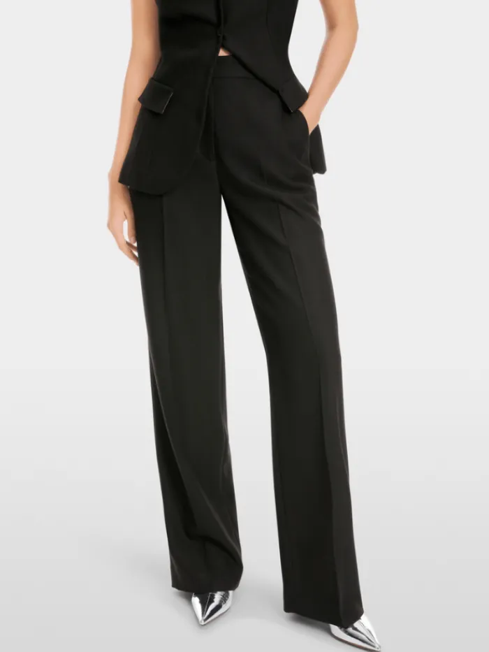 marc_cain_collections_wom_7-8.webp Marc Cain Collections Trousers | Gifts Under £250^Women's WUKARI Wide Fit Trousers In Black XC 81.