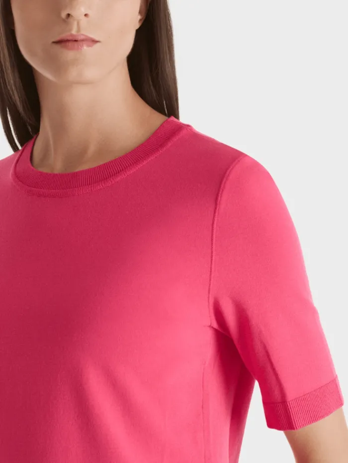 marc_cain_crew_neck_sweat_5.webp Marc Cain Knitwear | Gifts Under £100^Crew Neck Sweater In Pink WA 41.06 M11 COL 245