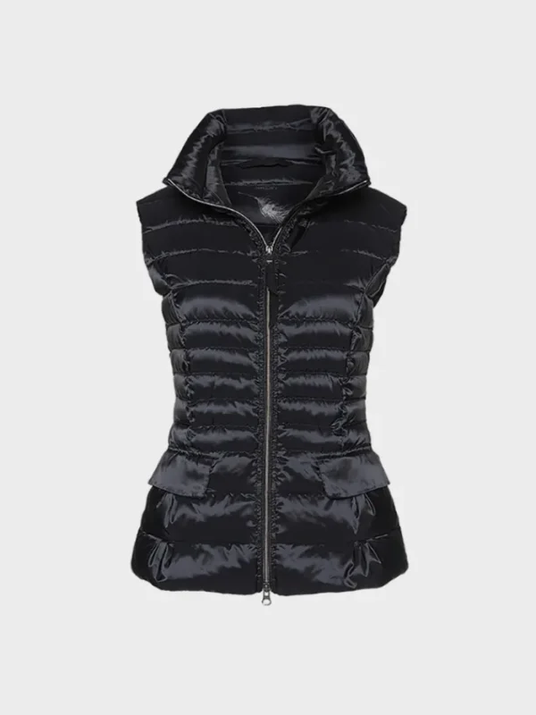 Marc Cain Essentials Coats And Jackets | Puffers And Gilets^Quilted Gilet with Down Black +E 37.15 W11 900