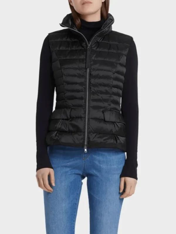 Marc Cain Essentials Coats And Jackets | Puffers And Gilets^Quilted Gilet with Down Black +E 37.15 W11 900