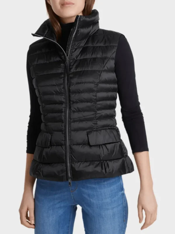 Marc Cain Essentials Coats And Jackets | Puffers And Gilets^Quilted Gilet with Down Black +E 37.15 W11 900