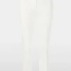 Marc Cain Essentials Tops | Trousers^Women's Stretch Trousers With Cord Piping In Off