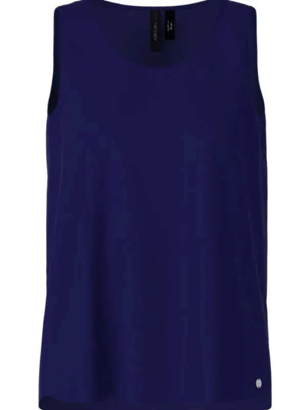 Marc Cain Essentials Tops | Gifts Under £250^Women's Loose Fit Sleeveless Top In Midnight Blue