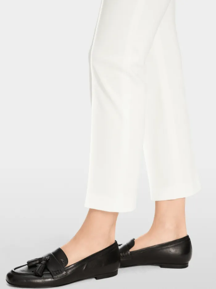marc_cain_essentials_wome_4.webp Marc Cain Essentials Tops | Trousers^Women's Stretch Trousers With Cord Piping In Off