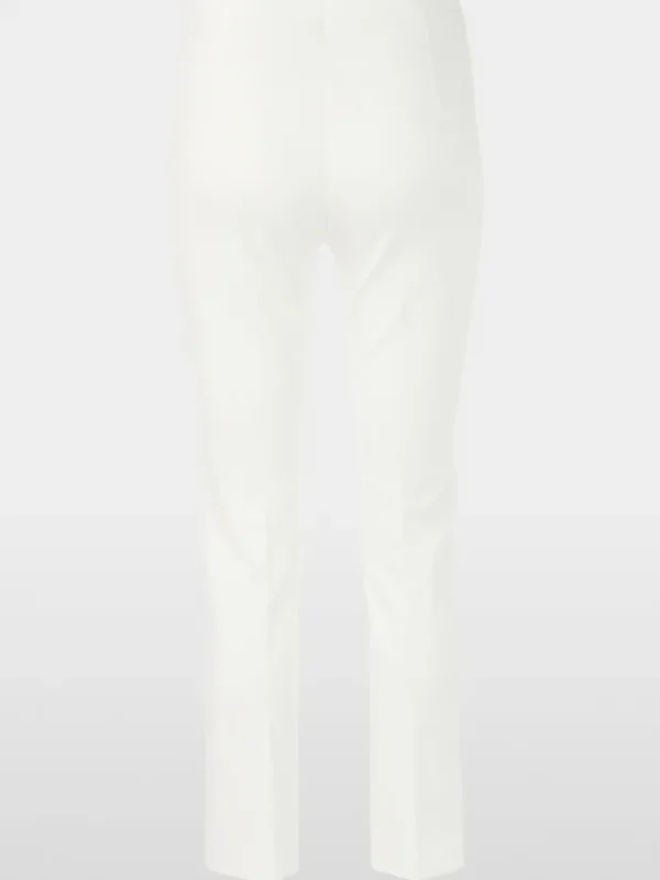 Marc Cain Essentials Tops | Trousers^Women's Stretch Trousers With Cord Piping In Off