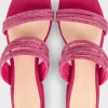 Marc Cain Party Wear | Footwear^Fuchsia Flat Mules With Glitter Straps WB SG.09 Z08 COL 267