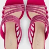 Marc Cain Party Wear | Footwear^Fuchsia Mules With Glitter Straps WB SG.08 Z08 COL 267