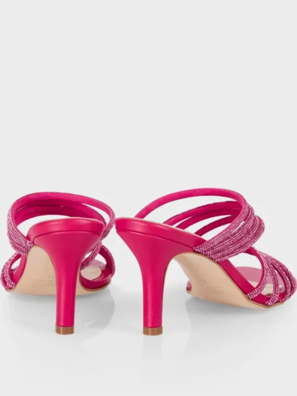 Marc Cain Party Wear | Footwear^Fuchsia Mules With Glitter Straps WB SG.08 Z08 COL 267