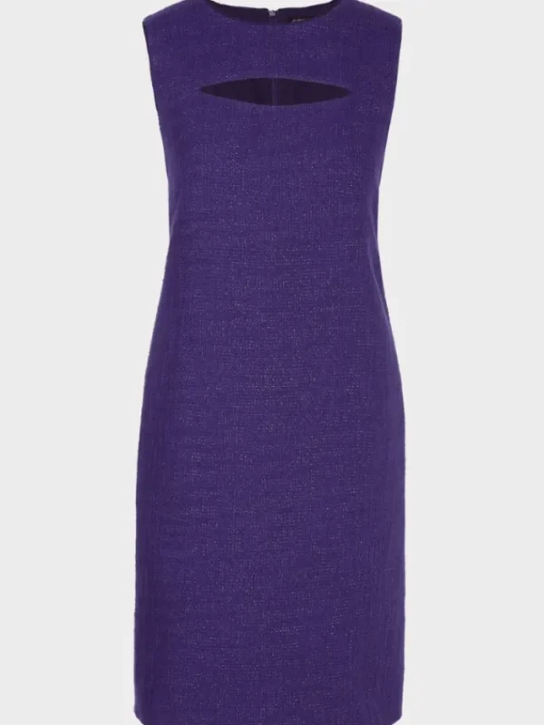 Marc Cain Glam Dresses | Party Wear^Dress With Cut Out In Deep Purple XG 21.09 W08 COL 748