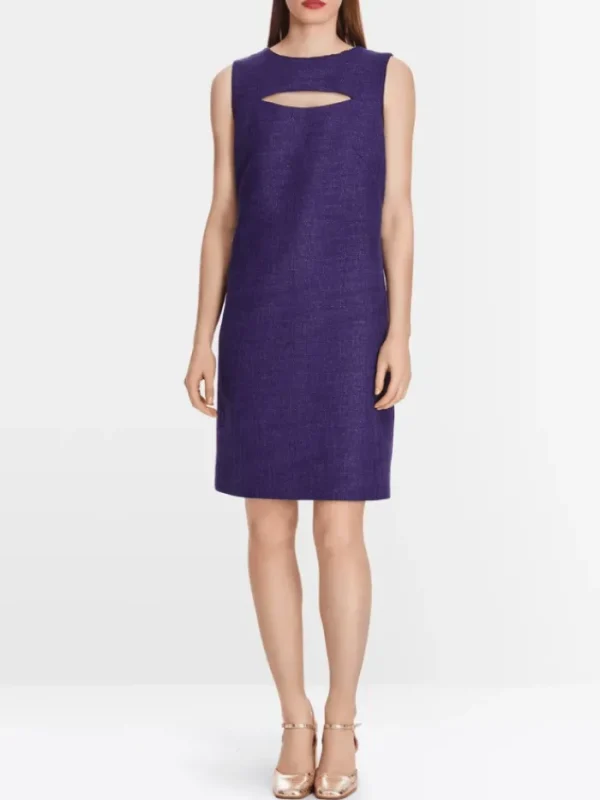 Marc Cain Glam Dresses | Party Wear^Dress With Cut Out In Deep Purple XG 21.09 W08 COL 748