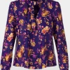 Marc Cain Glam Tops | Gifts Under £100^Flared Blouse With Floral Print XG 51.01 W07 COL 748