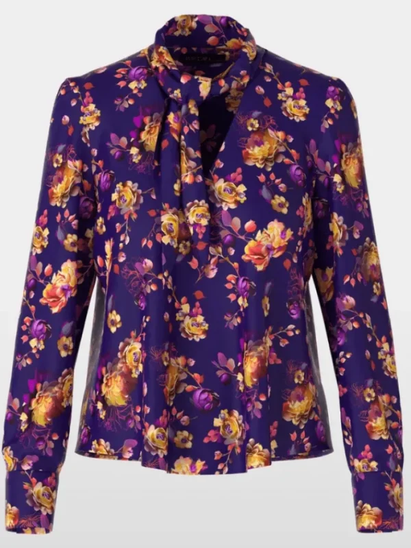 Marc Cain Glam Tops | Gifts Under £100^Flared Blouse With Floral Print XG 51.01 W07 COL 748