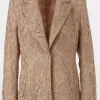Marc Cain Glam Coats And Jackets | Party Wear^Guipure Lace Blazer In Shiny Sand XG 34.04 W12 COL 625