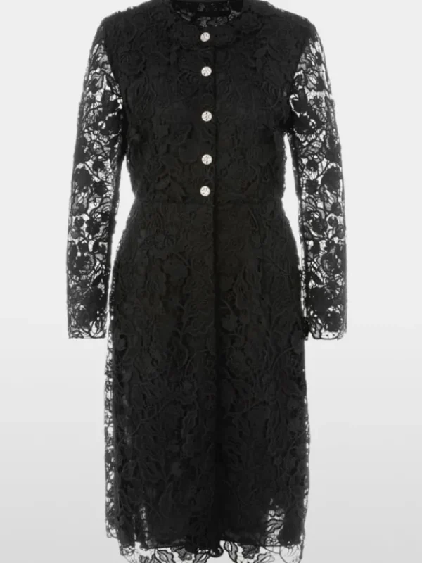 Marc Cain Glam Dresses | Party Wear^Guipure Lace Dress In Black XG 21.11 W12 COL 900