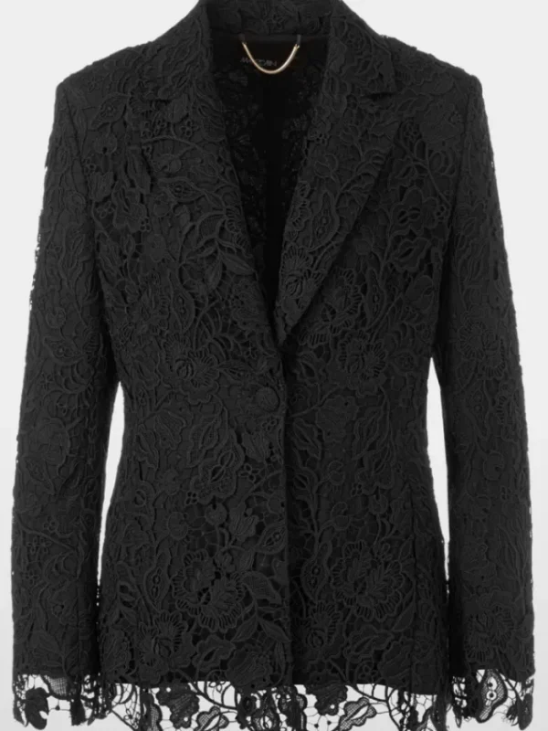 Marc Cain Glam Coats And Jackets | Party Wear^Guipure Lace Blazer In Black XG 34.04 W12 COL 900