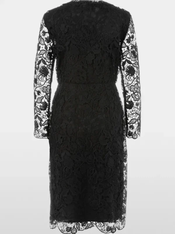 Marc Cain Glam Dresses | Party Wear^Guipure Lace Dress In Black XG 21.11 W12 COL 900