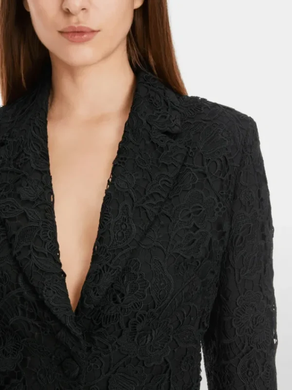 Marc Cain Glam Coats And Jackets | Party Wear^Guipure Lace Blazer In Black XG 34.04 W12 COL 900