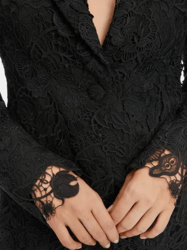 Marc Cain Glam Coats And Jackets | Party Wear^Guipure Lace Blazer In Black XG 34.04 W12 COL 900