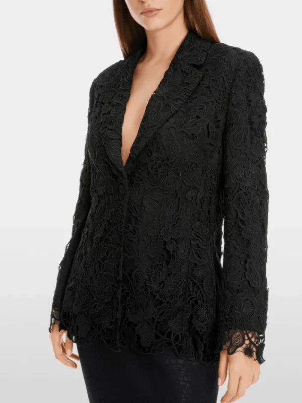 Marc Cain Glam Coats And Jackets | Party Wear^Guipure Lace Blazer In Black XG 34.04 W12 COL 900