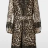 Marc Cain Glam Dresses | Party Wear^Leopard Print Belted Dress XG 21.18 W17 COL 625