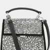 Marc Cain Glam Party Wear | Bags^Satchel Silver Bag With Mirror Crystals YG TJ.01 L04 Co