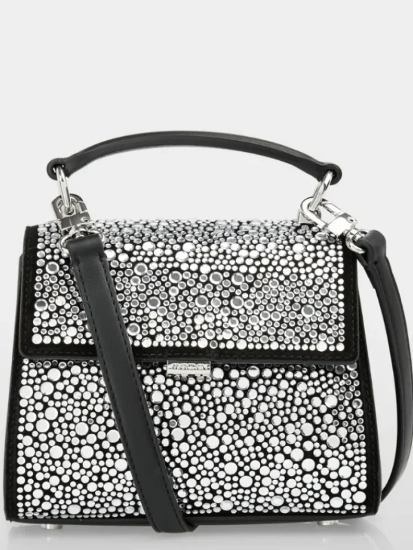 Marc Cain Glam Party Wear | Bags^Satchel Silver Bag With Mirror Crystals YG TJ.01 L04 Co