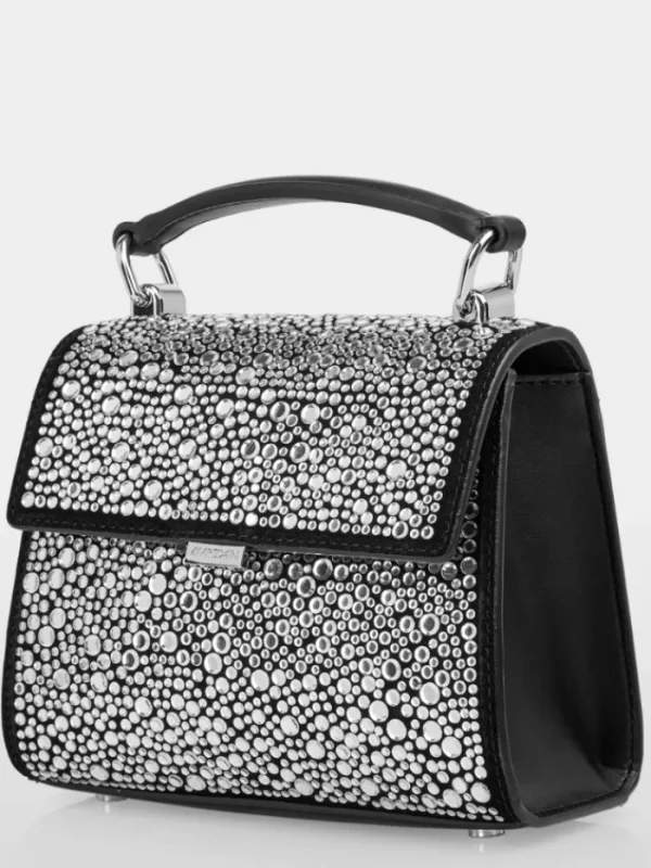 Marc Cain Glam Party Wear | Bags^Satchel Silver Bag With Mirror Crystals YG TJ.01 L04 Co