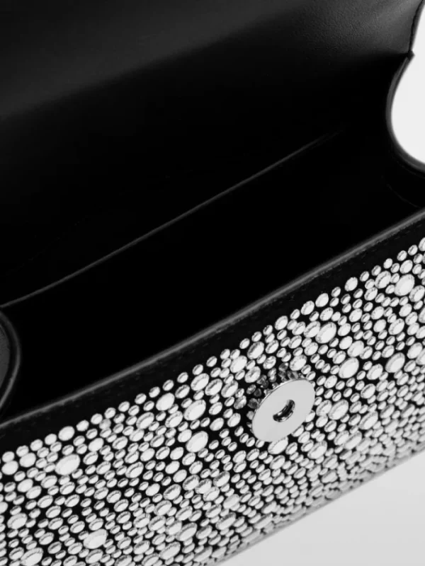 Marc Cain Glam Party Wear | Bags^Satchel Silver Bag With Mirror Crystals YG TJ.01 L04 Co