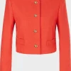 Marc Cain Glam Coats And Jackets | Gifts Under £250^Short Jacket In Red With Decorative Buttons XG 31.01 W0