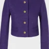 Marc Cain Glam Coats And Jackets | Gifts Under £250^Short Jacket In Deep Purple With Decorative Buttons XG