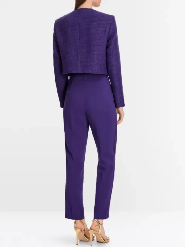 Marc Cain Glam Coats And Jackets | Gifts Under £250^Short Jacket In Deep Purple With Decorative Buttons XG
