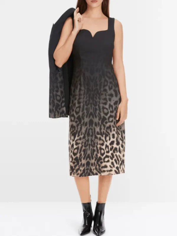 Marc Cain Glam Dresses | Party Wear^Sleeveless Leopard Print Dress XG 21.19 W16 COL 625