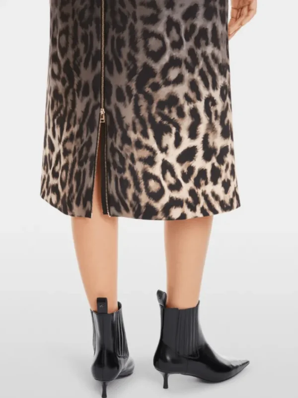 Marc Cain Glam Dresses | Party Wear^Sleeveless Leopard Print Dress XG 21.19 W16 COL 625
