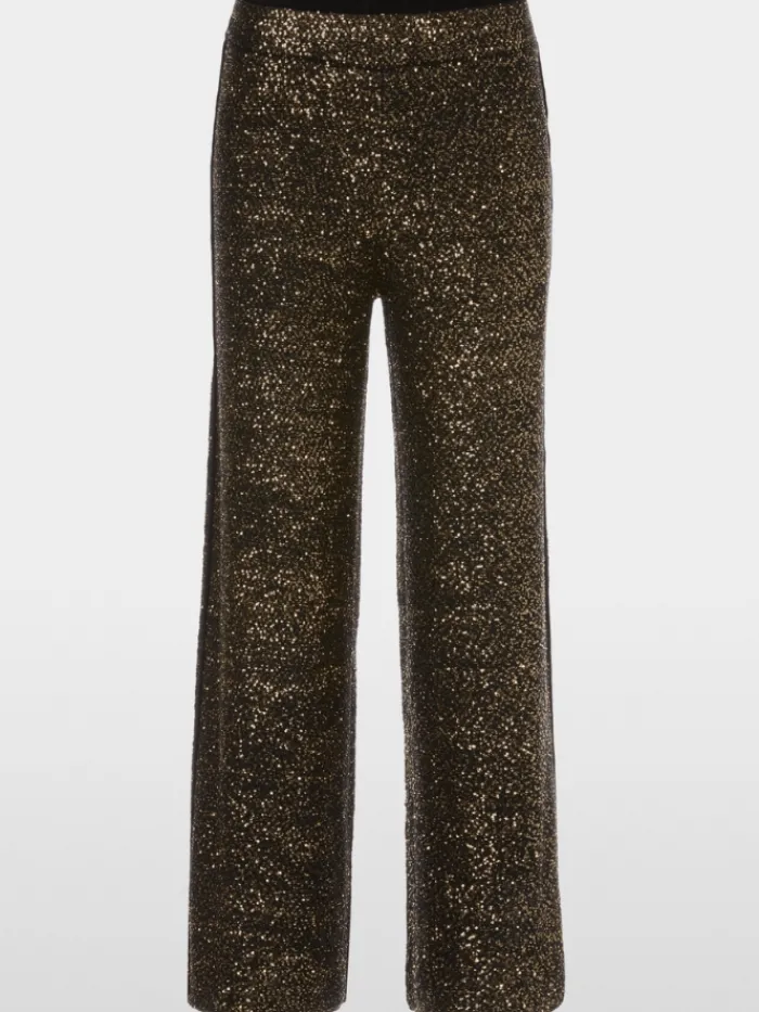 marc_cain_glam_winterthur_0.webp Marc Cain Glam Party Wear | Trousers^Winterthur Wide Trousers With Sequin Embroidery XG 81.1