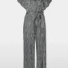 Marc Cain Glam Dresses | Party Wear^Women's Metallic Silver Jersey Jumpsuit YG 29.01 J01 Co