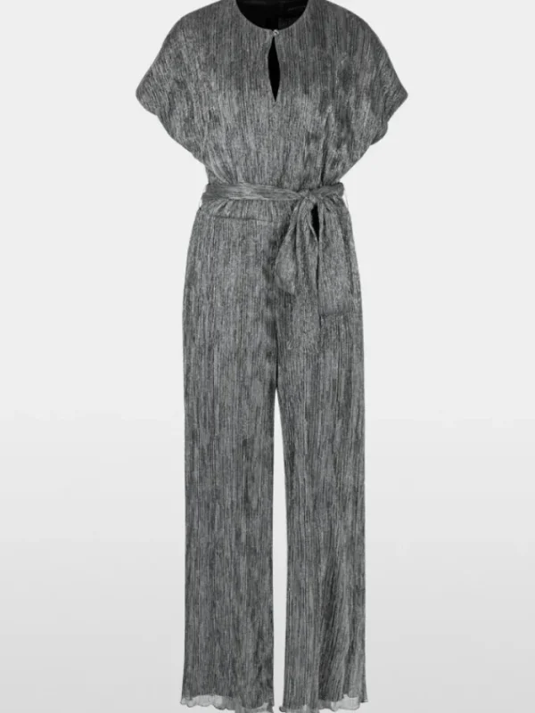 Marc Cain Glam Dresses | Party Wear^Women's Metallic Silver Jersey Jumpsuit YG 29.01 J01 Co