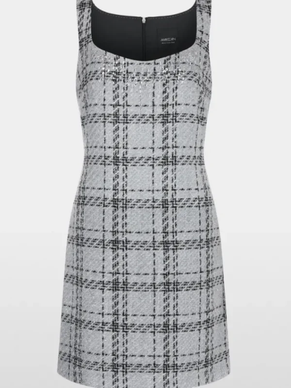 Marc Cain Glam Dresses | Luxury Gifts^Women's Sleeveless Check Dress With Lurex YG 21.13 W11
