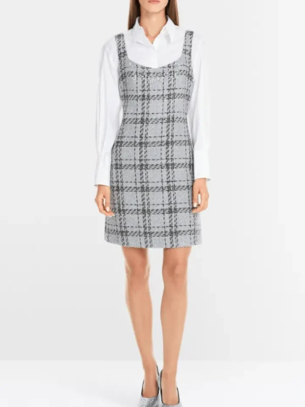 Marc Cain Glam Dresses | Luxury Gifts^Women's Sleeveless Check Dress With Lurex YG 21.13 W11