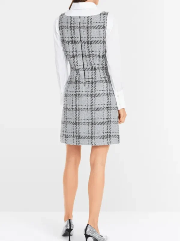 Marc Cain Glam Dresses | Luxury Gifts^Women's Sleeveless Check Dress With Lurex YG 21.13 W11