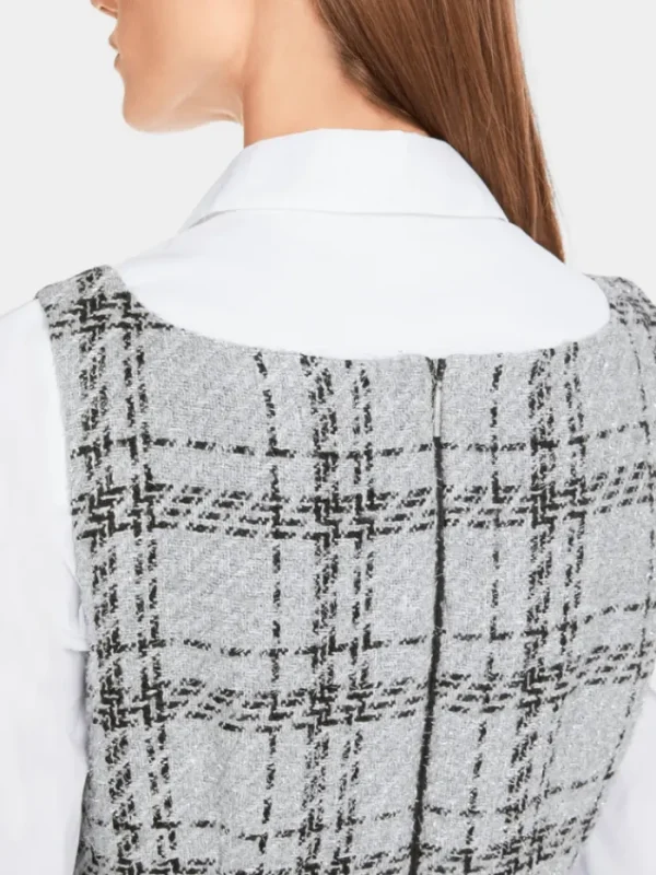 Marc Cain Glam Dresses | Luxury Gifts^Women's Sleeveless Check Dress With Lurex YG 21.13 W11