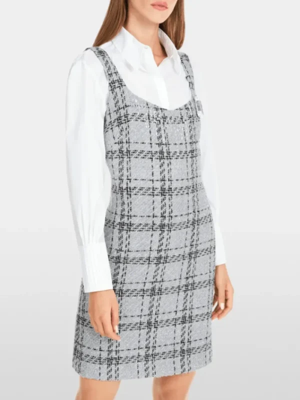 Marc Cain Glam Dresses | Luxury Gifts^Women's Sleeveless Check Dress With Lurex YG 21.13 W11