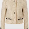 Marc Cain Glam Party Wear | Gifts Under £250^Women's Sparkling Jacket With Fine Embroidery XG 31.02