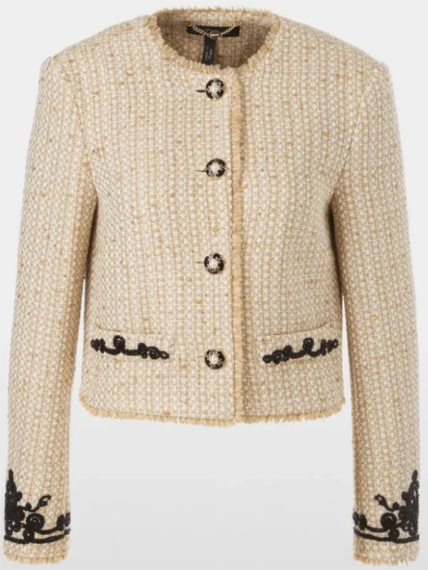 Marc Cain Glam Party Wear | Gifts Under £250^Women's Sparkling Jacket With Fine Embroidery XG 31.02