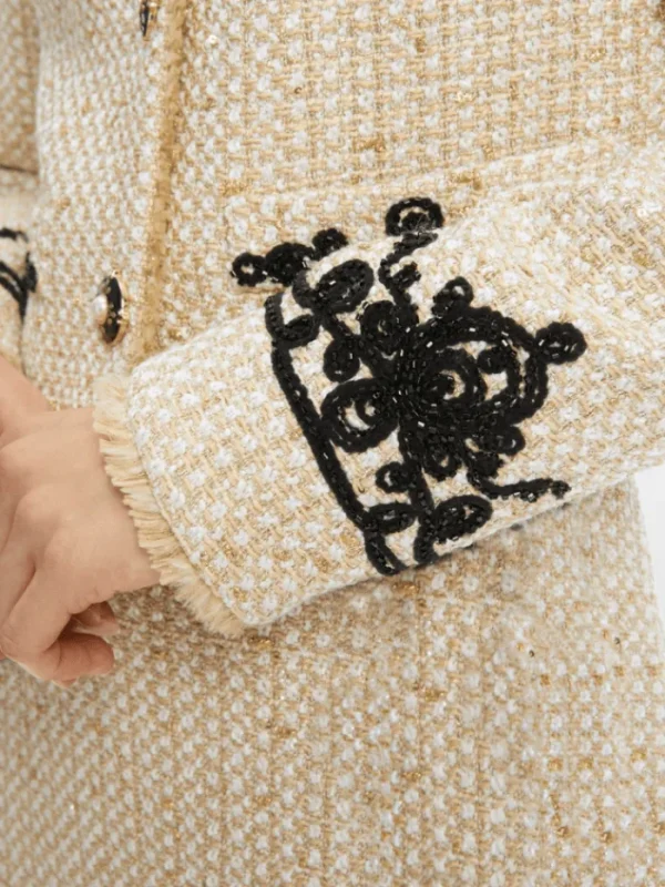 Marc Cain Glam Party Wear | Gifts Under £250^Women's Sparkling Jacket With Fine Embroidery XG 31.02
