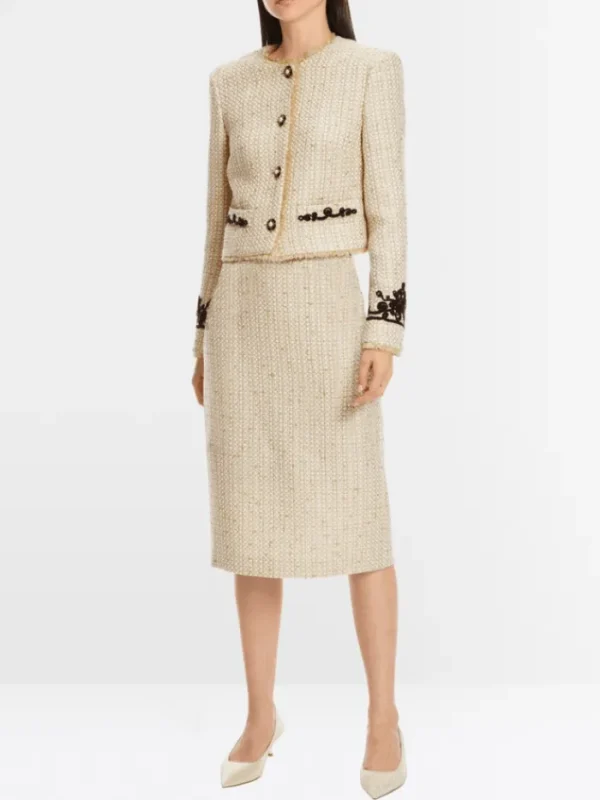 Marc Cain Glam Party Wear | Gifts Under £250^Women's Sparkling Jacket With Fine Embroidery XG 31.02