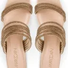 Marc Cain Footwear | Footwear^Gold Sparkly Sandals UB SG.08 Z07 COL 144