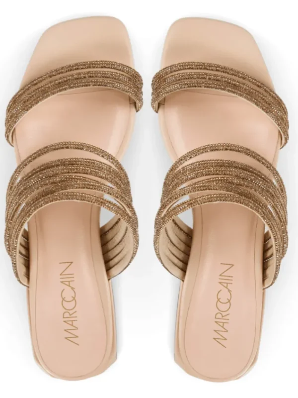 Marc Cain Footwear | Footwear^Gold Sparkly Sandals UB SG.08 Z07 COL 144