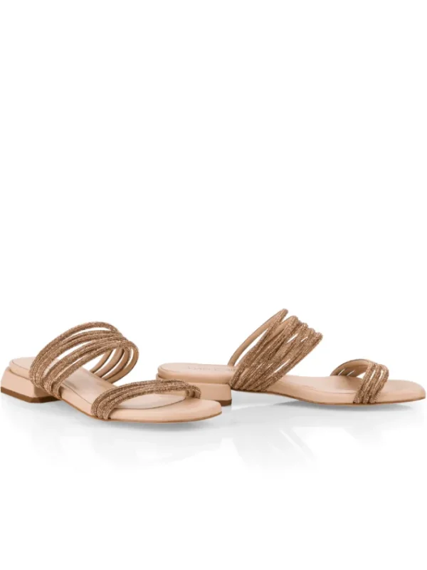 Marc Cain Footwear | Footwear^Gold Sparkly Sandals UB SG.08 Z07 COL 144